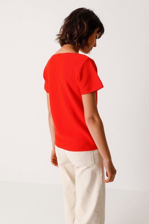 T-shirt coton biologique - Katixa - rouge - fairytale