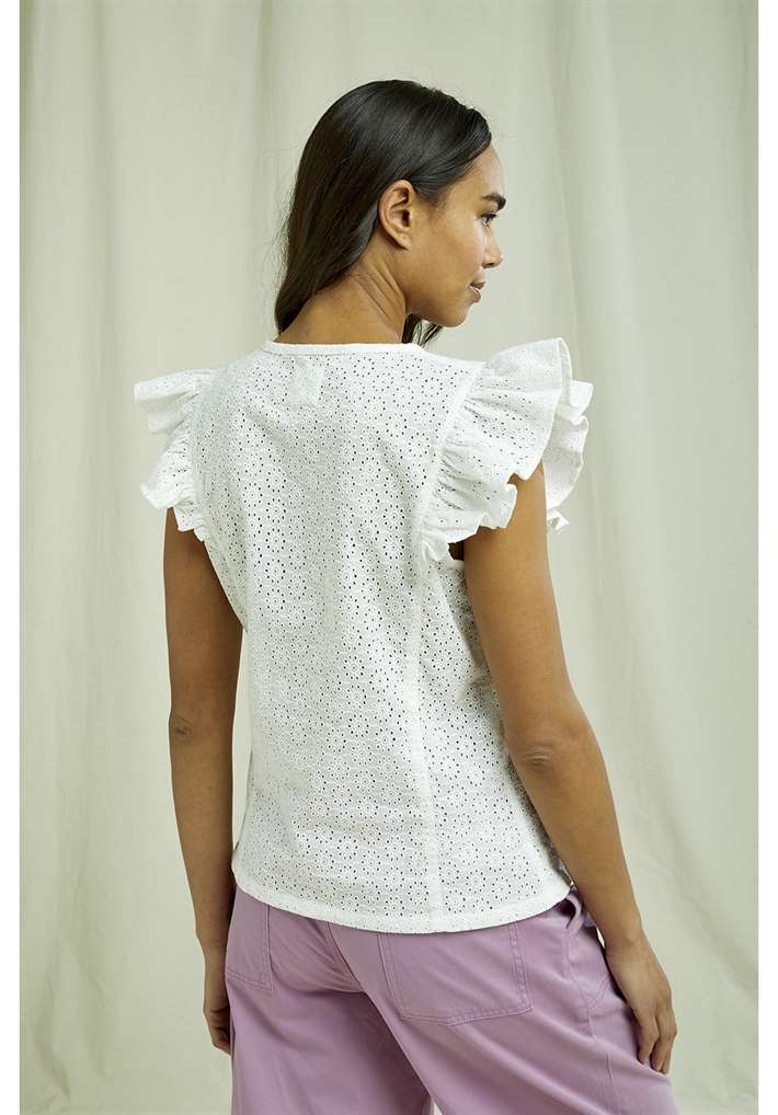 Chemise coton biologique - Kyra - blanc - fairytale