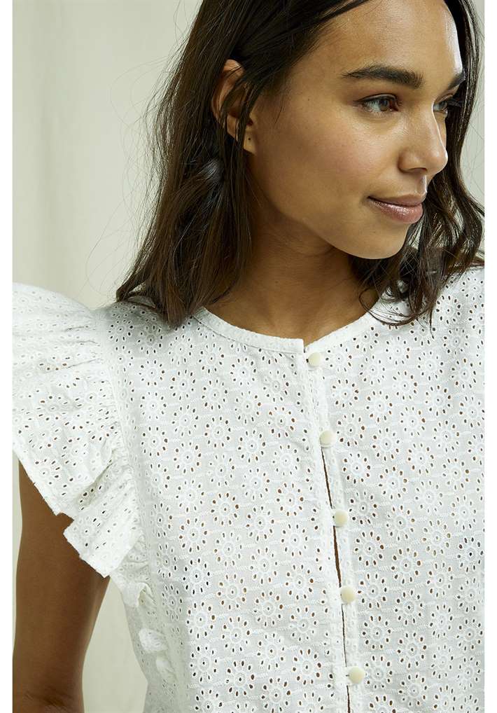 Chemise coton biologique - Kyra - blanc - fairytale