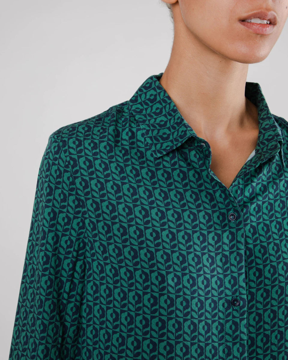 Chemise manches longues en viscose ecovero - SUNFLOWER - vert - fairytale