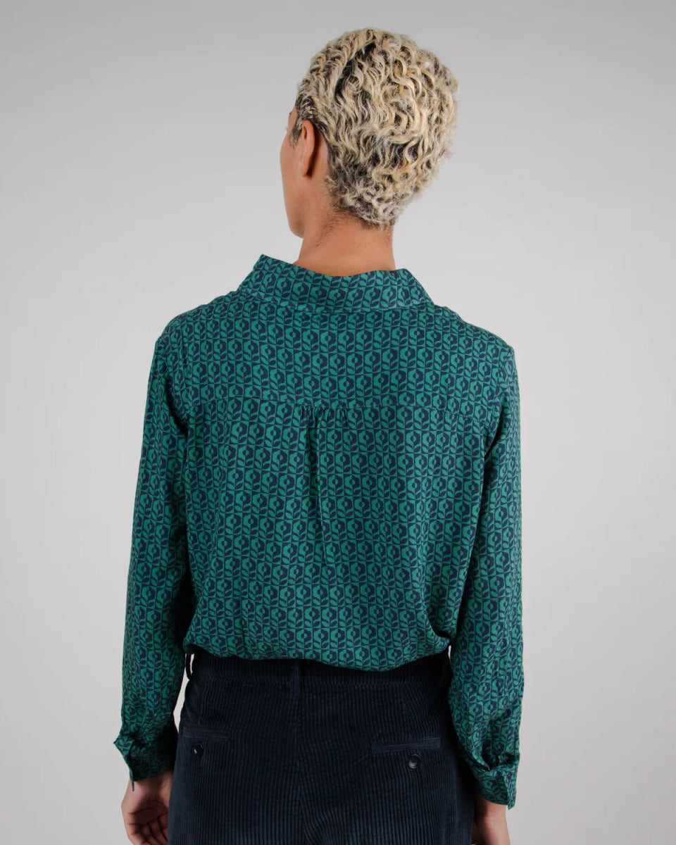 Chemise manches longues en viscose ecovero - SUNFLOWER - vert - fairytale