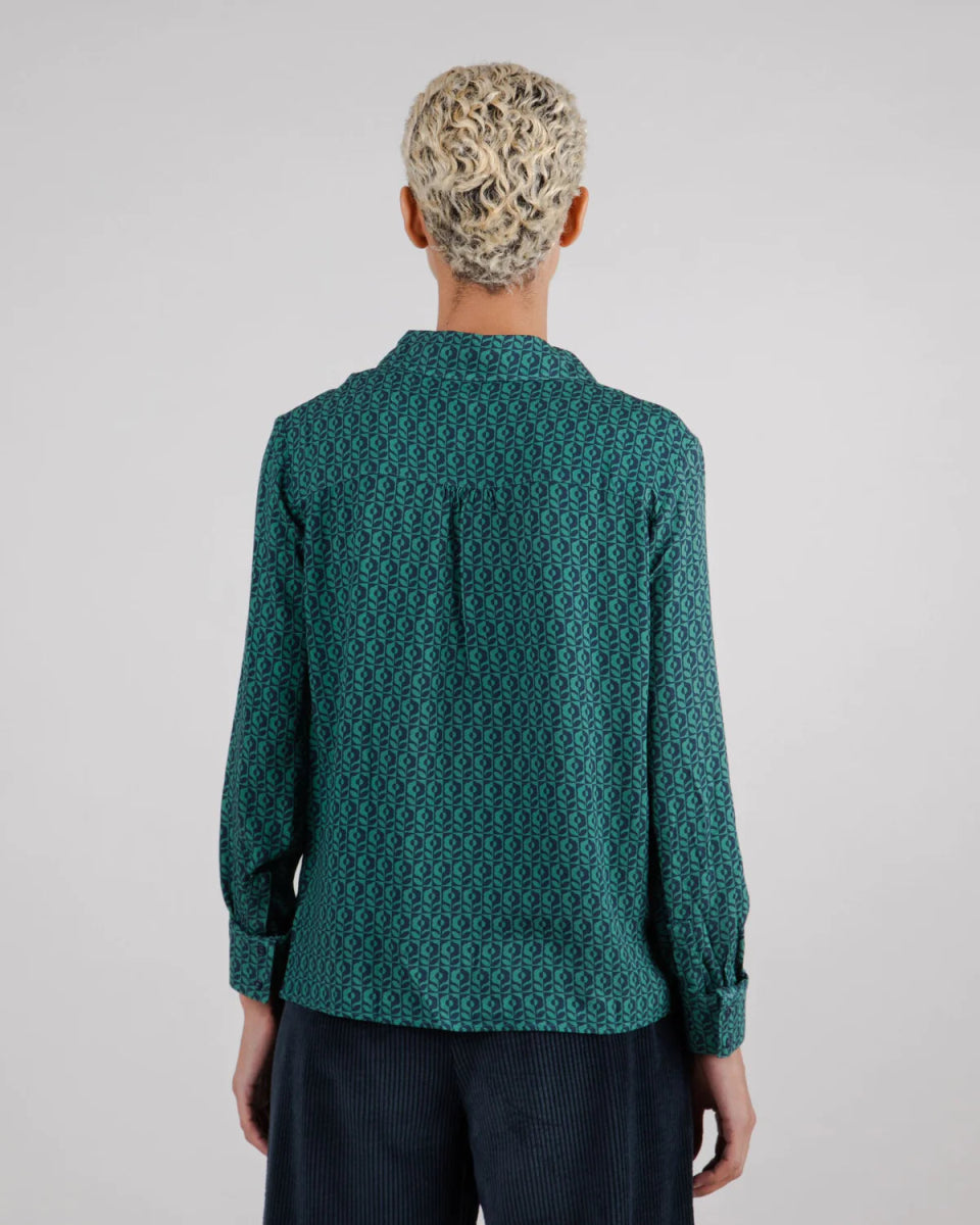 Chemise manches longues en viscose ecovero - SUNFLOWER - vert - fairytale