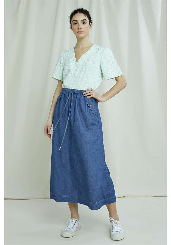 Chemise tencel® - Isha - vert - fairytale