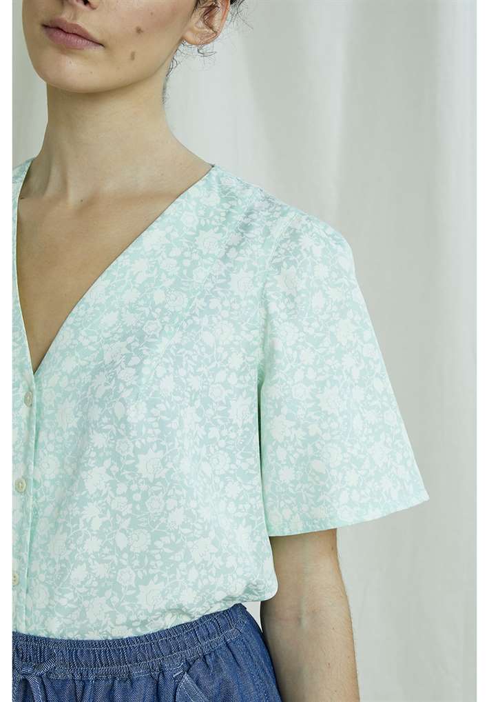 Chemise tencel® - Isha - vert - fairytale