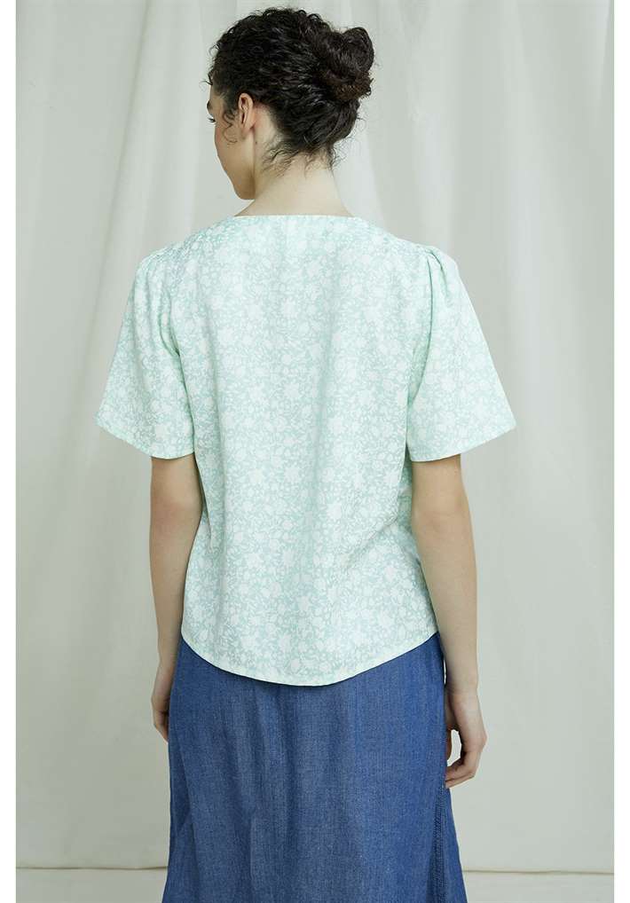 Chemise tencel® - Isha - vert - fairytale
