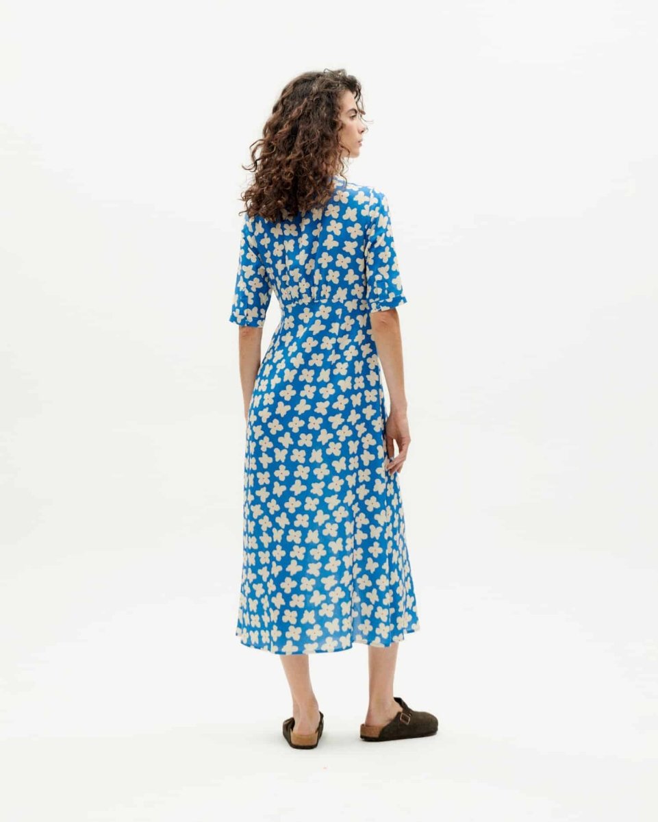 Robe viscose ecovero - Camelia - bleu - fairytale