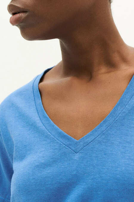 T-shirt chanvre - Clavel - bleu - fairytale