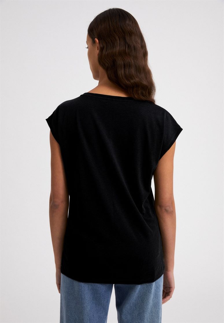 T-shirt tencel® - Jilaana - noir - fairytale