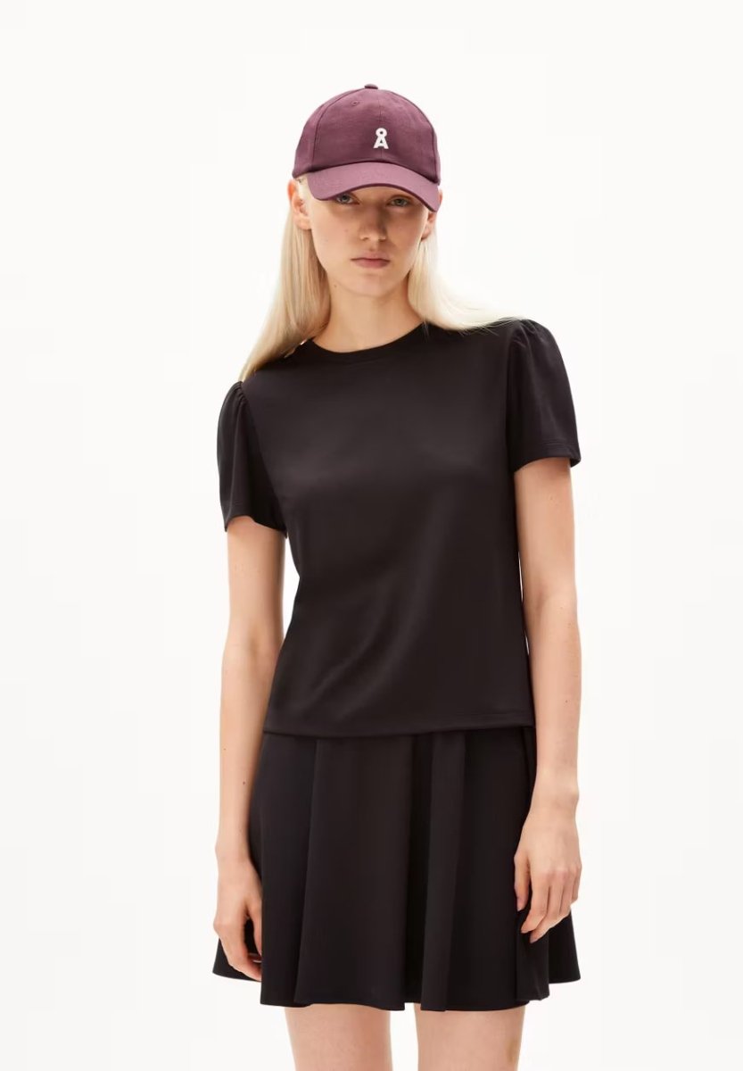T-shirt viscose et matière recyclée - Alejandraa - noir - fairytale