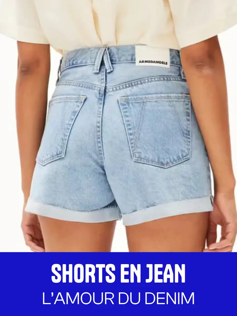 Shorts en jean coton bio femme