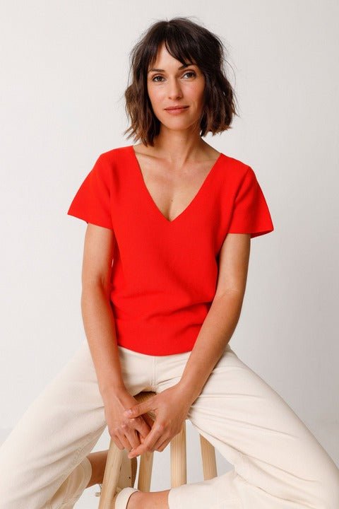 T-shirt coton biologique - Katixa - rouge - fairytale