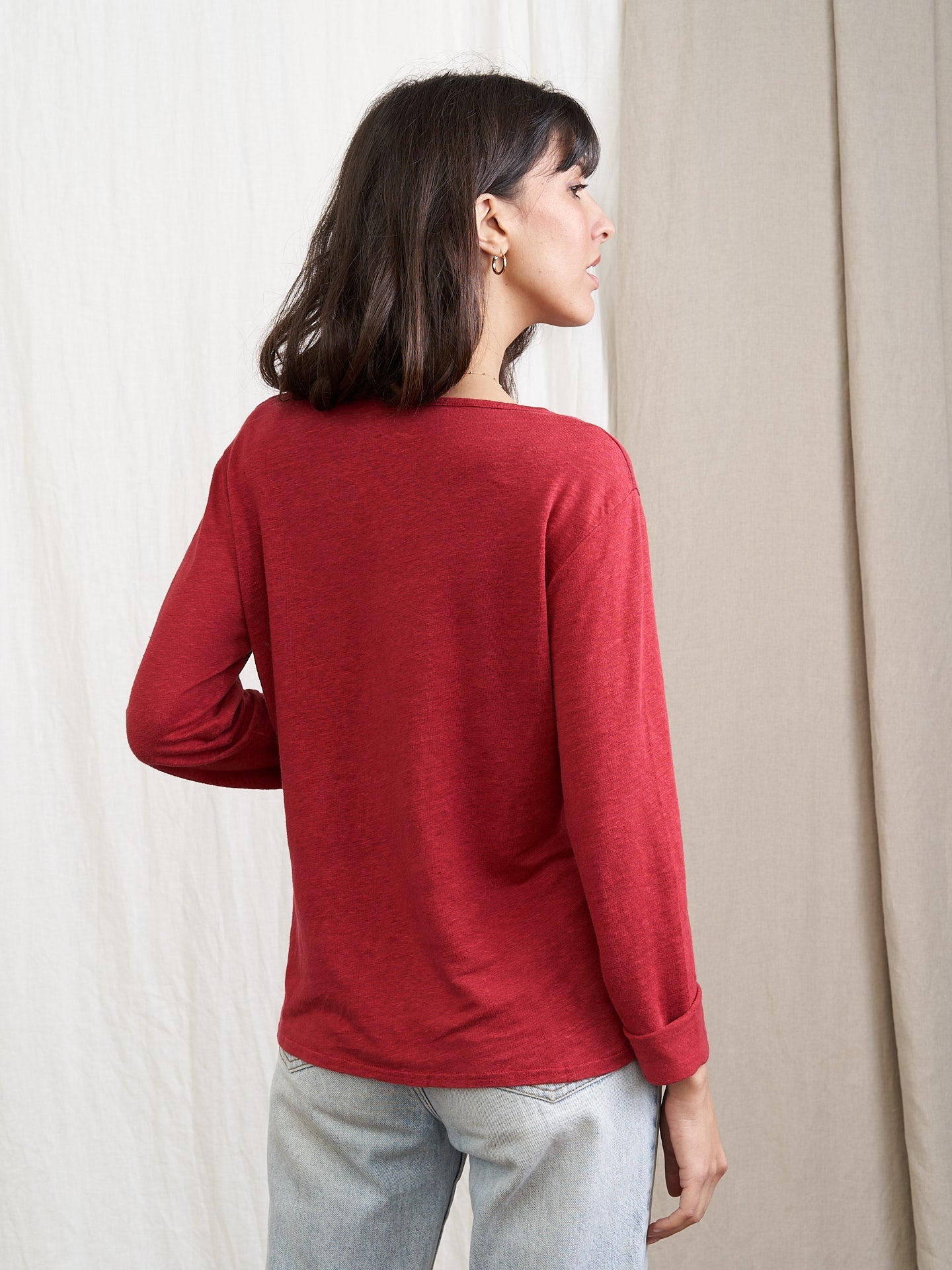Le T-shirt ZINGARO - Rouge Cerise - Kipluzet