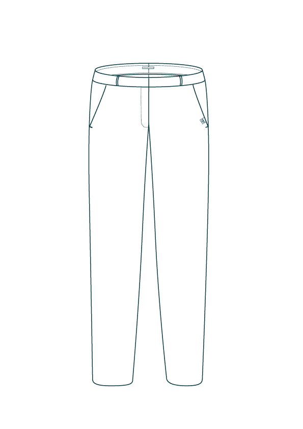 Pantalon coton biologique - L'Autentique 4 - Jeans et Pantalons de la marque C. BERGAMIA sur fairytale.eco