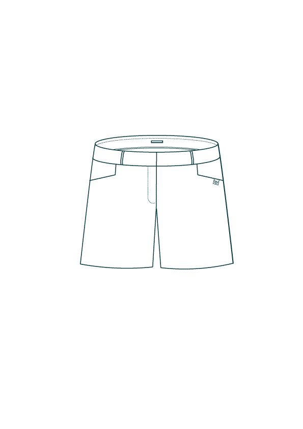 Short lin - Irresistible 4 - Shorts et Jupes de la marque C. BERGAMIA sur fairytale.eco