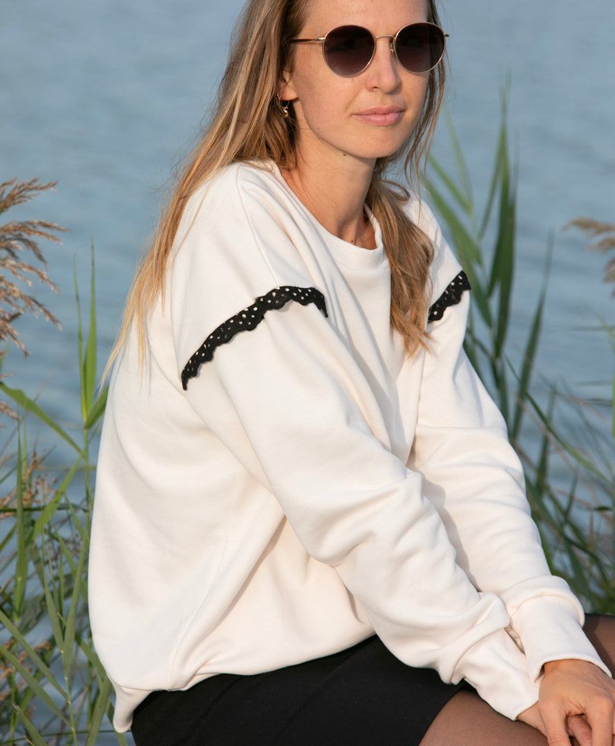Sweatshirt coton biologique - Camélia