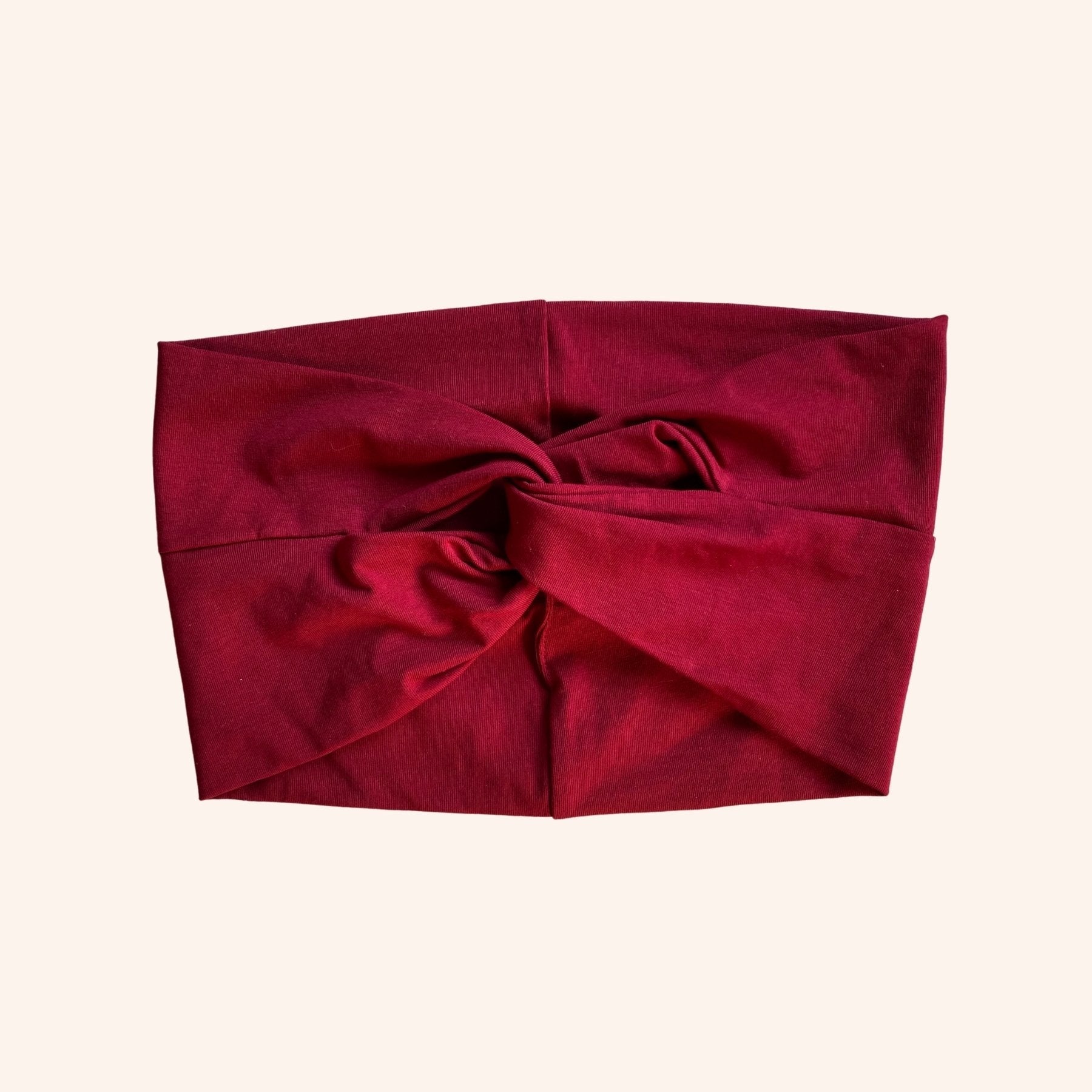 Bandeau en coton biologique - Coline - Rouge - fairytale