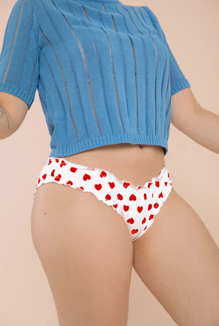 Bloomer coton biologique - Big Love - blanc - fairytale