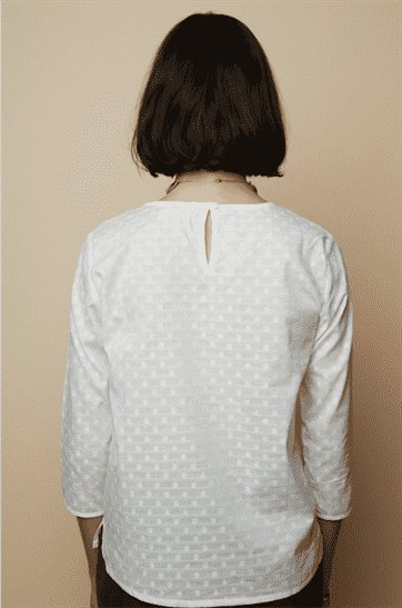 Blouse coton biologique - blanc - fairytale