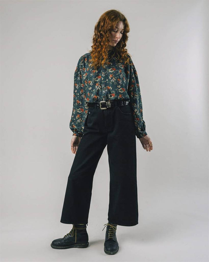 Blouse oversize en ecovero - Dalia - vert fôret - fairytale