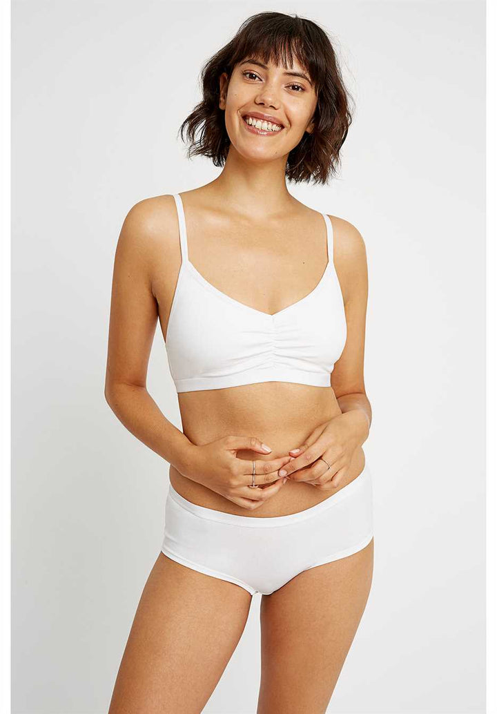 Brassière coton biologique - blanc - fairytale