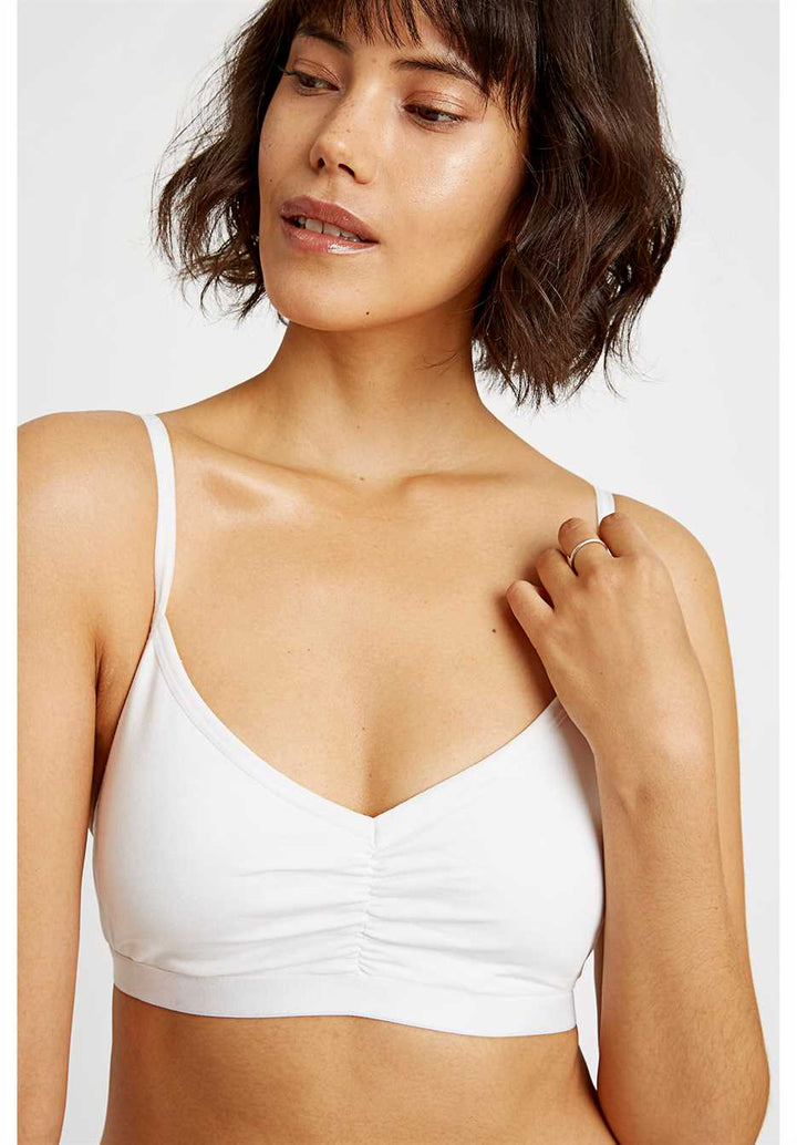 Brassière coton biologique - blanc - fairytale