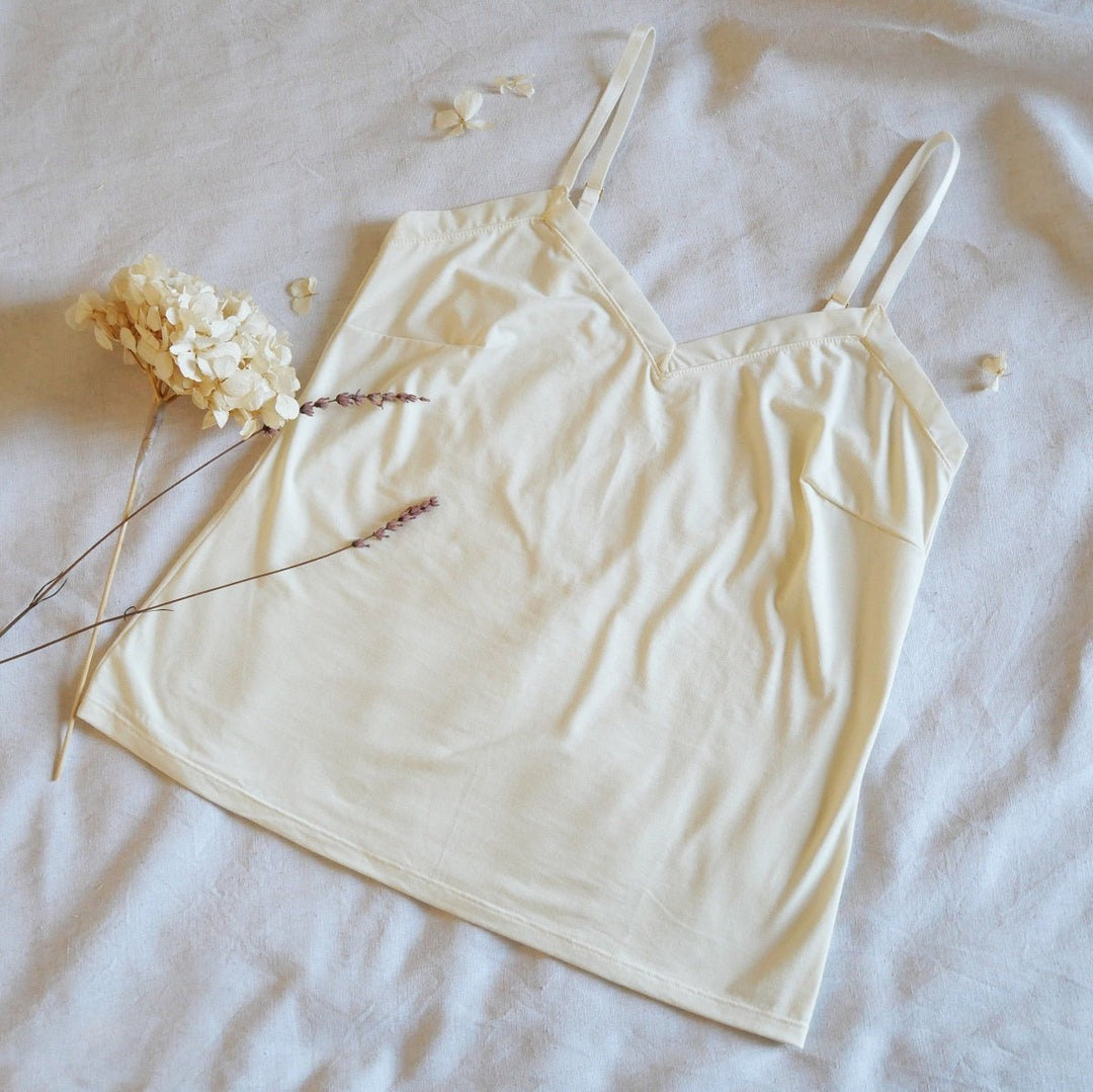 Caraco en coton biologique - Craie - Blanc cassé - fairytale