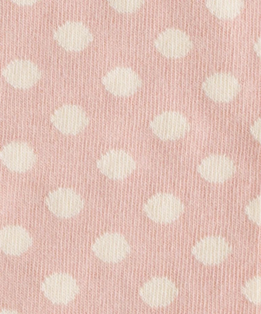 Chaussettes coton biologique - Blush dots - rose - fairytale