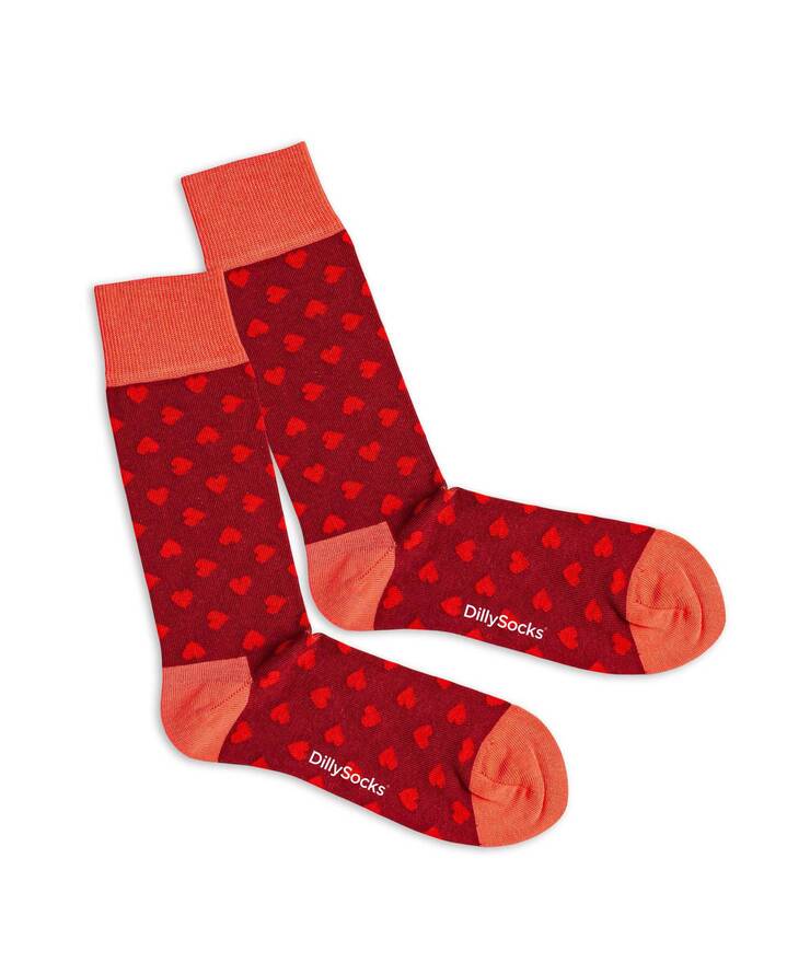 Chaussettes coton biologique - Love Direction - rouge - fairytale