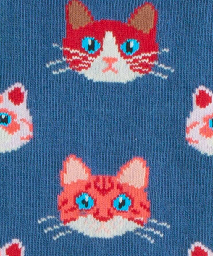 Chaussettes coton biologique - Sky Kitten - bleu - fairytale