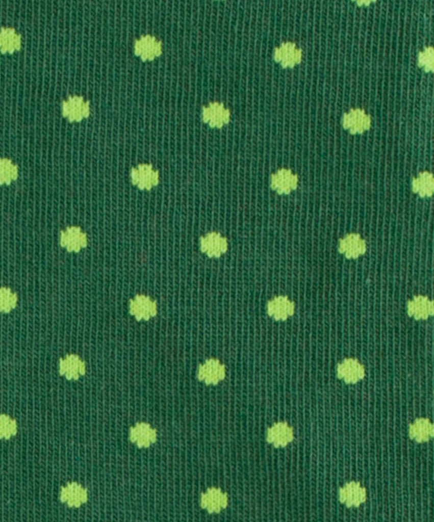Chaussettes coton biologique - Tiny lawn dots - vert - fairytale