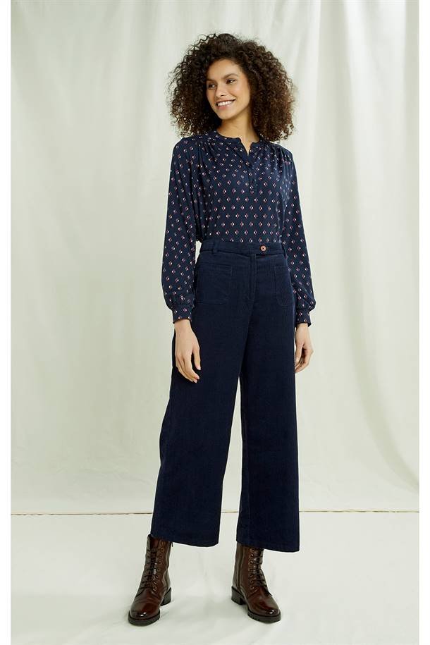 Chemise coton biologique - Cara - bleu - fairytale