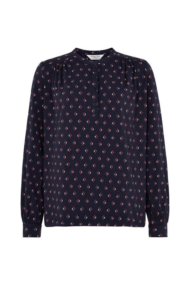 Chemise coton biologique - Cara - bleu - fairytale