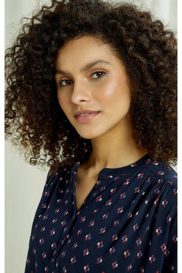 Chemise coton biologique - Cara - bleu - fairytale