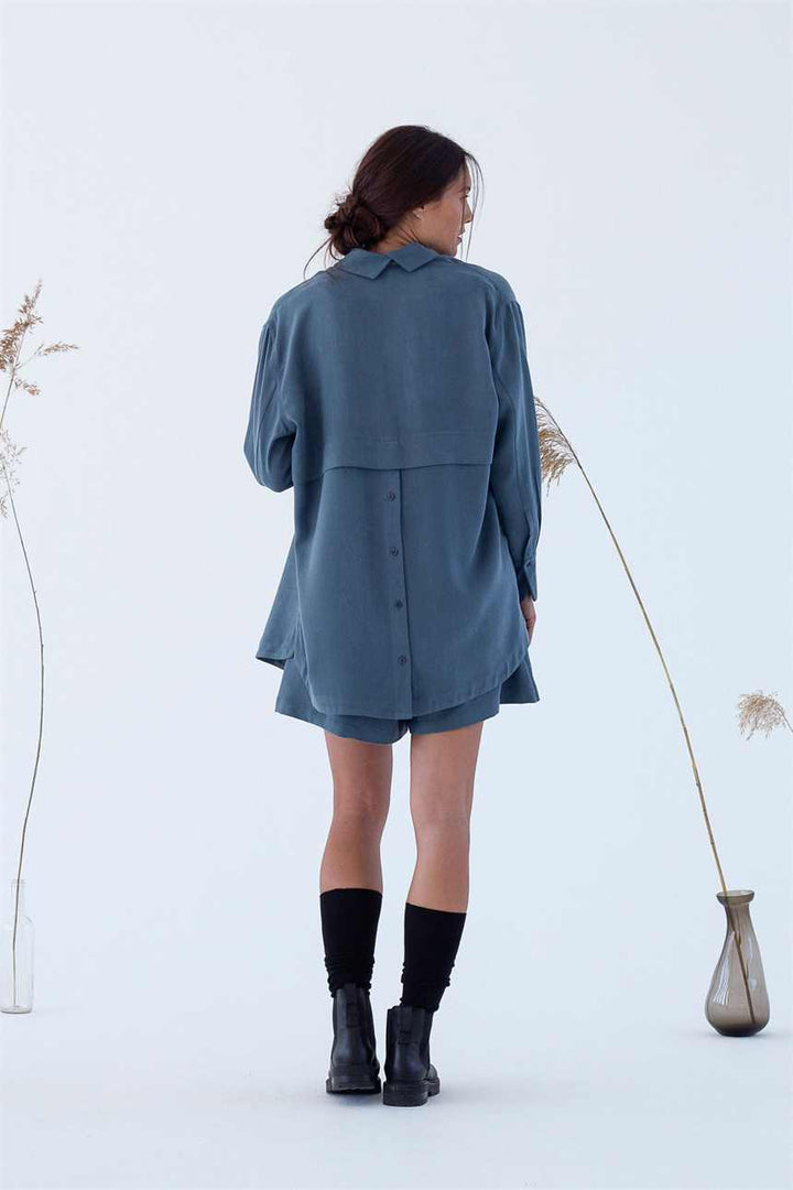 Chemise tencel® - Akita - bleu - fairytale