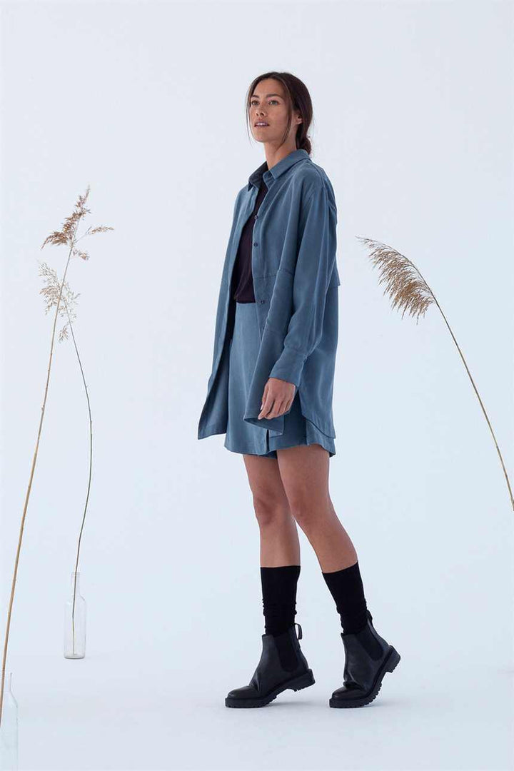 Chemise tencel® - Akita - bleu - fairytale