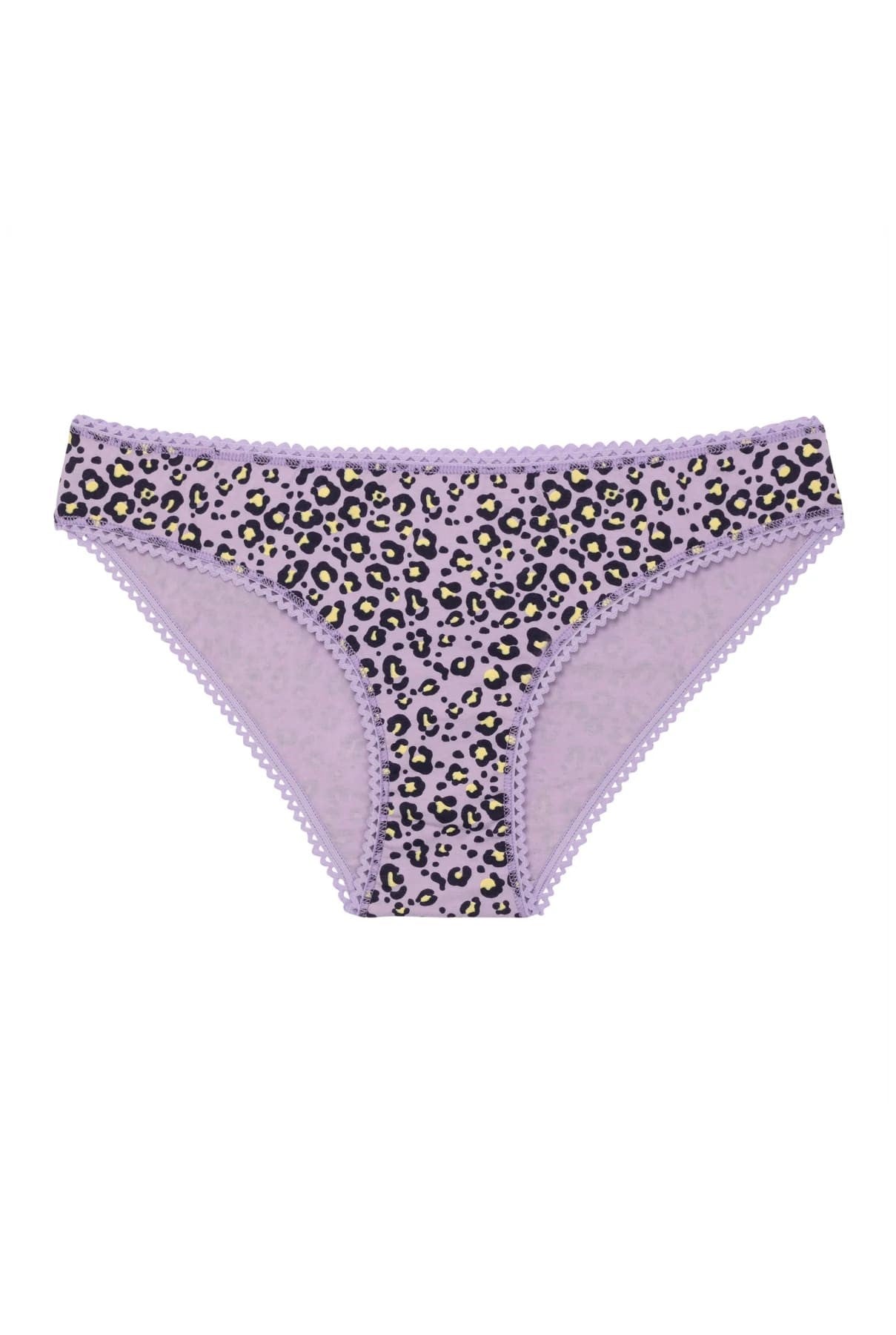 Culotte coton biologique - Leopard - violet - fairytale