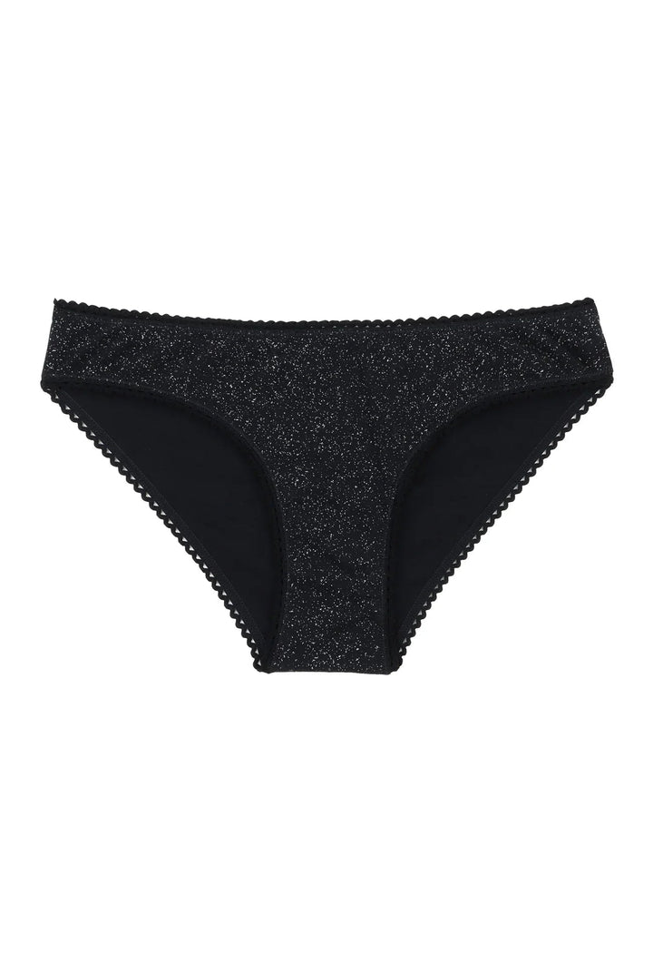 Culotte coton biologique - Paillettes - noir - fairytale