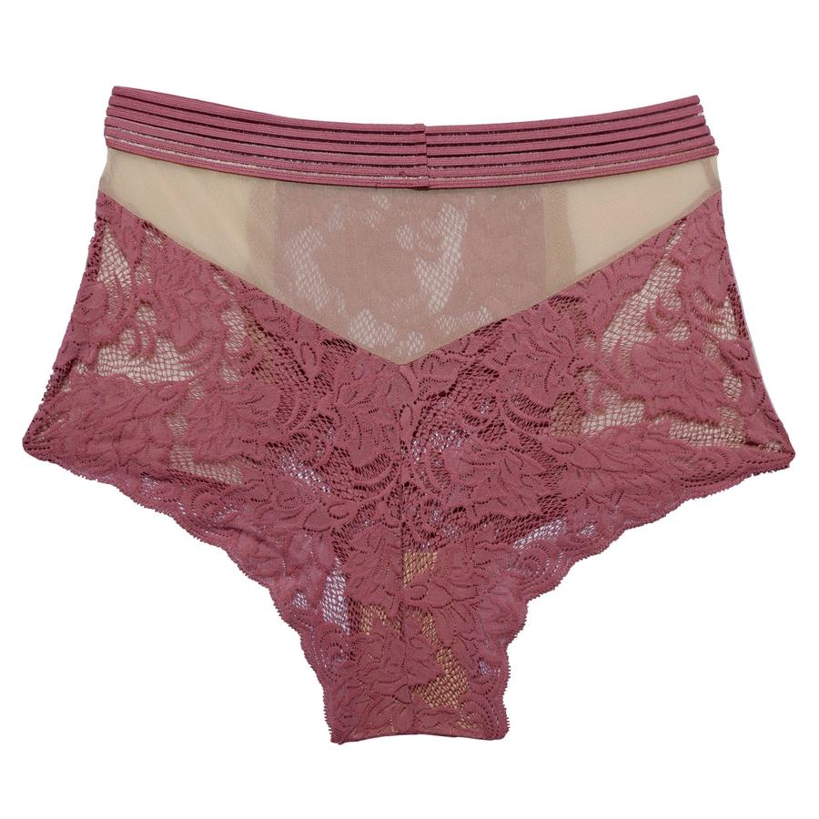 Culotte taille haute en fibres recyclées - Gilda - rose - fairytale