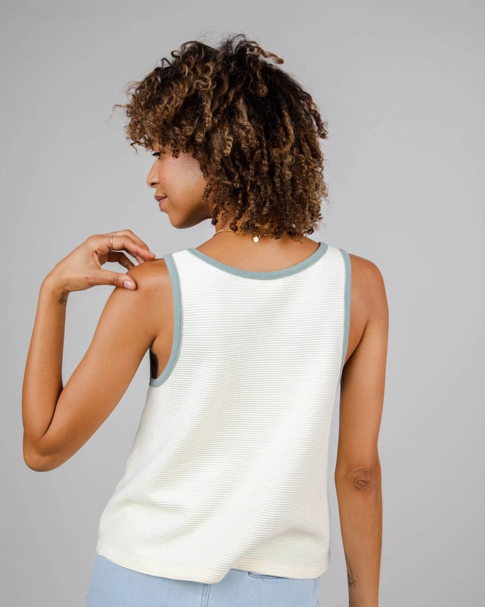 Débardeur coton biologique - Jersey - blanc - fairytale