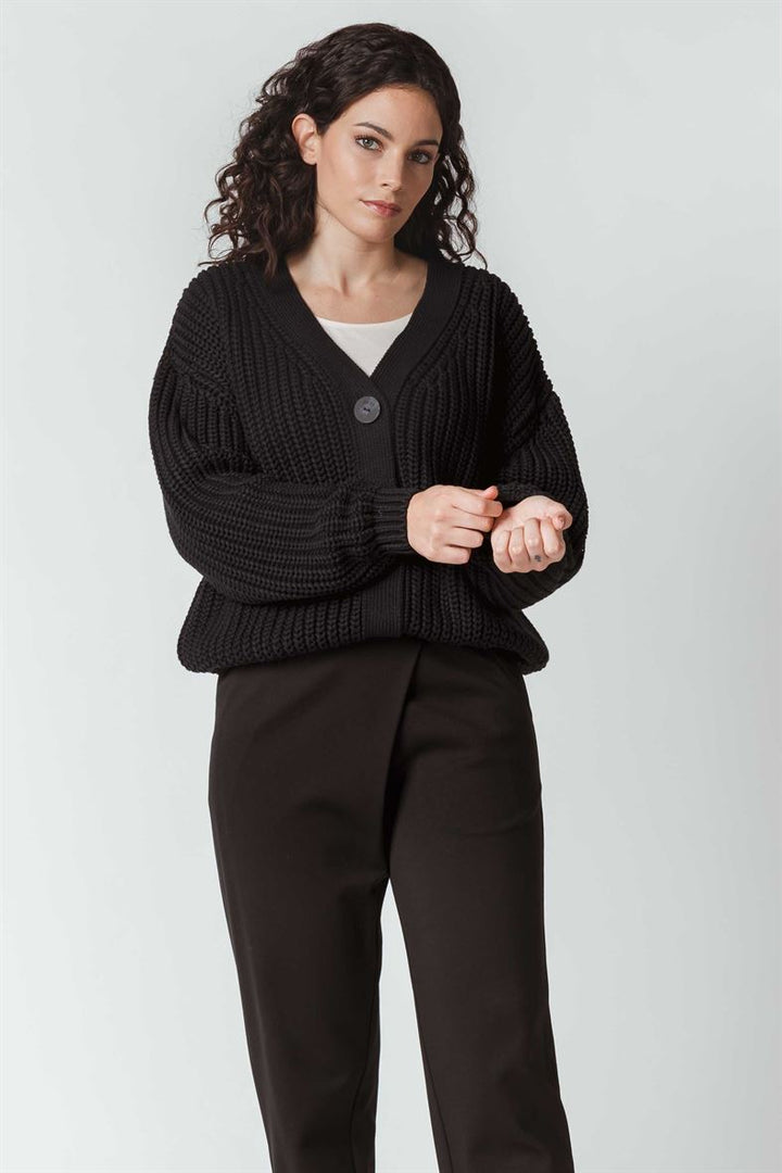 Gilet coton biologique - Adane - noir - fairytale