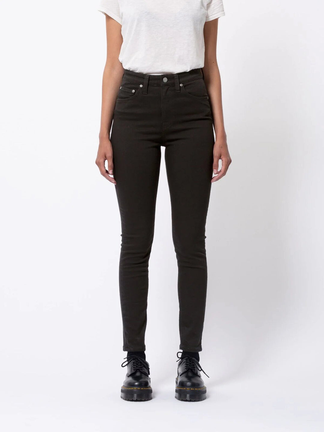Jean coton biologique - Hightop Tilde - noir - fairytale