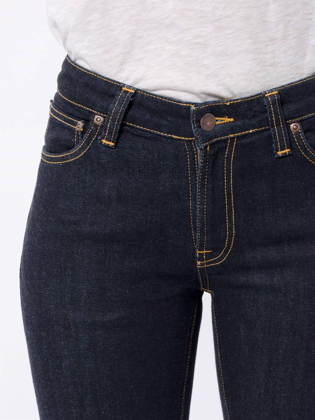 Jean coton biologique - Skinny Lin Dry - bleu - fairytale