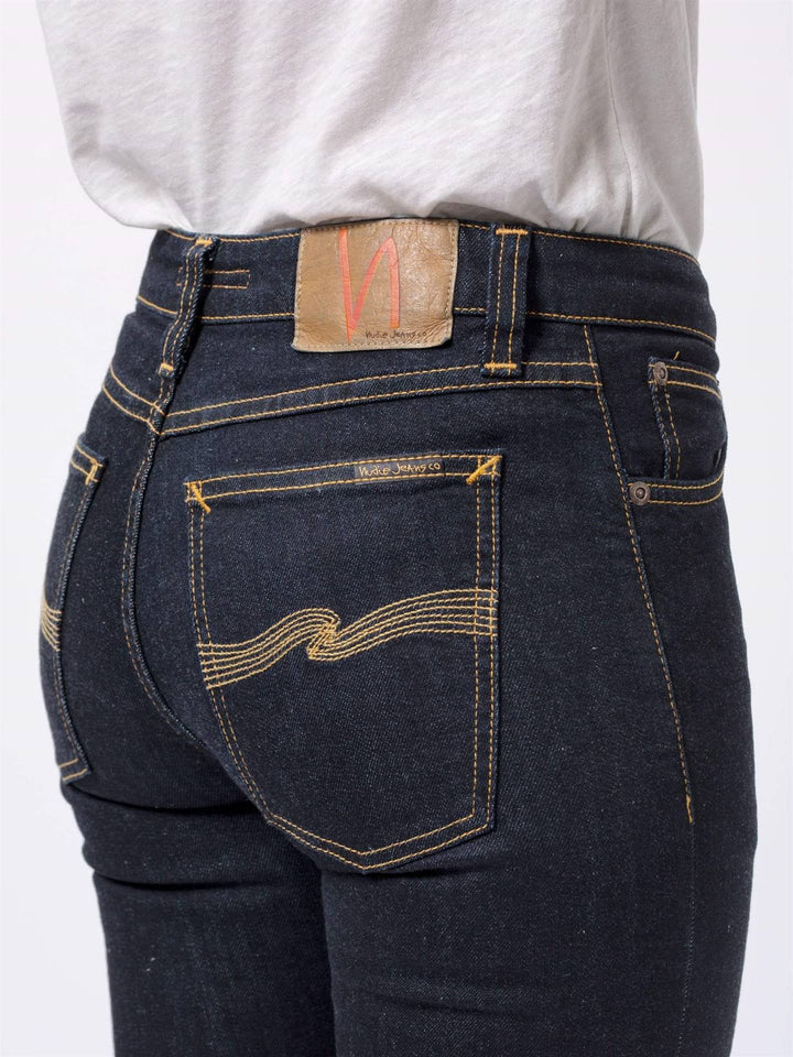 Jean coton biologique - Skinny Lin Dry - bleu - fairytale