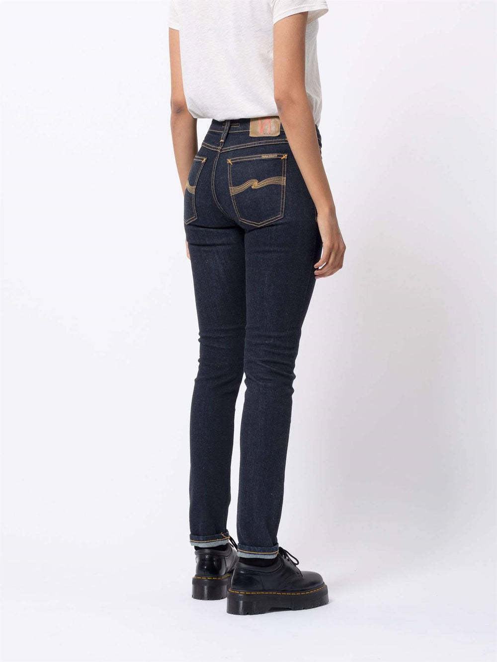 Jean coton biologique - Skinny Lin Dry - bleu - fairytale