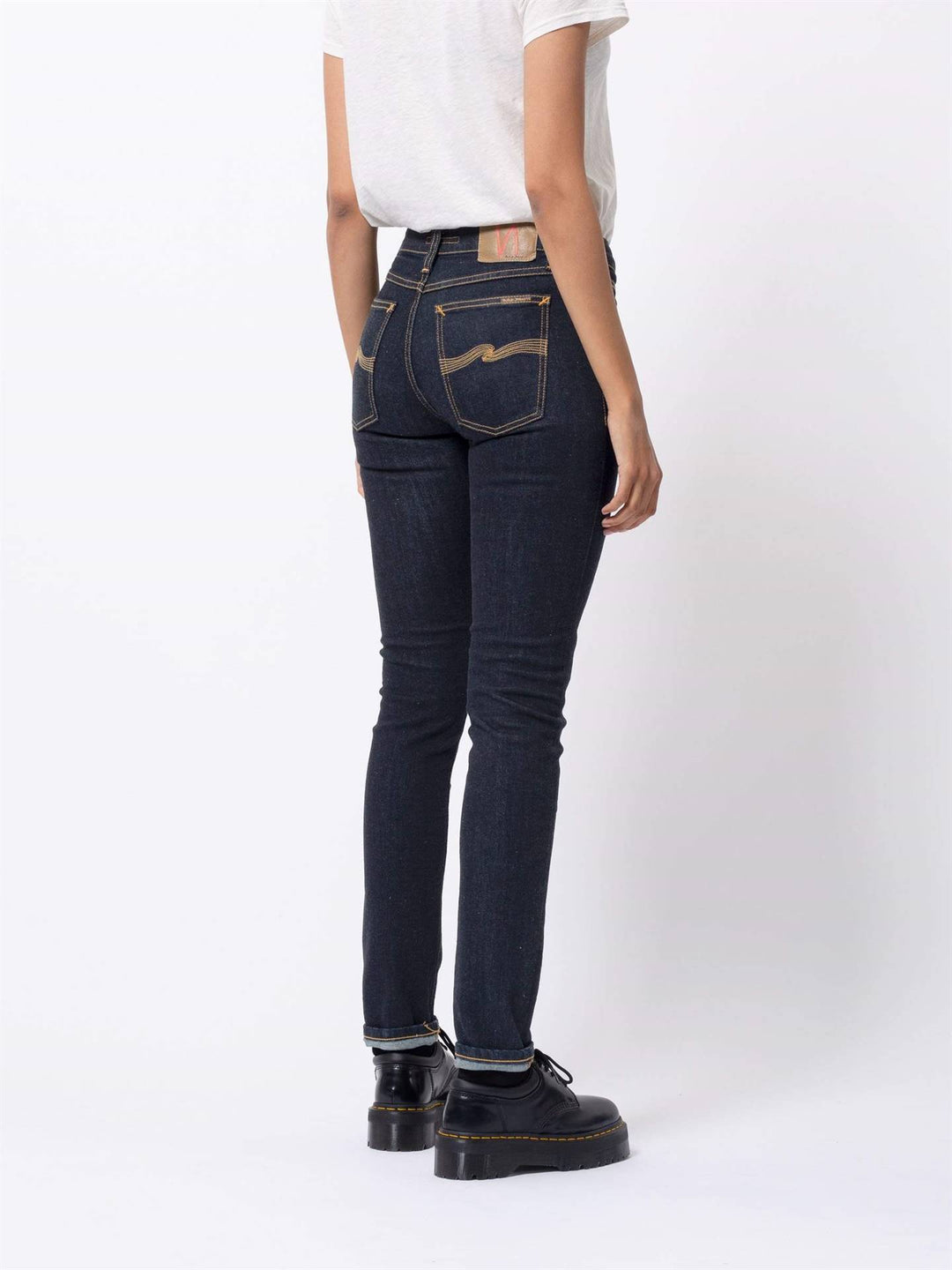 Jean coton biologique - Skinny Lin Dry - bleu - fairytale