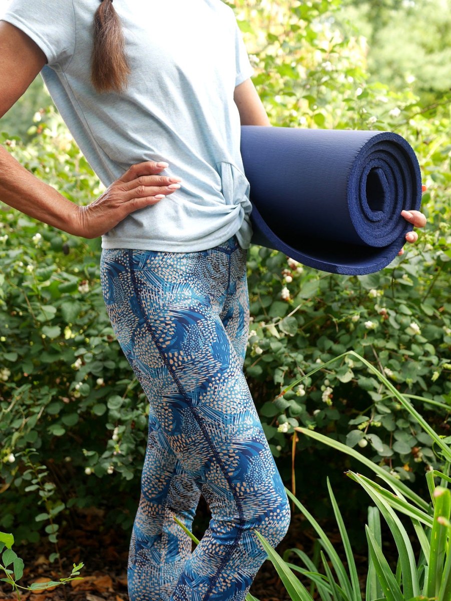Legging jungle bleue fibres recyclées - Colibri - bleu - fairytale