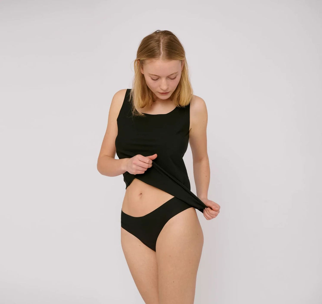 Pack : 2 culottes sans couture en fibres recyclées - noir - fairytale
