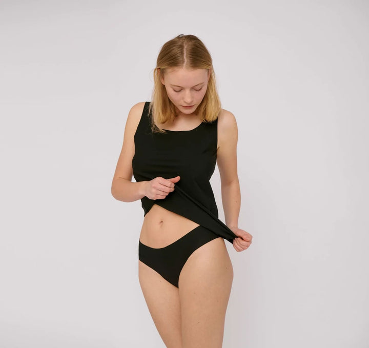 Pack : 2 culottes sans couture en fibres recyclées - noir - fairytale