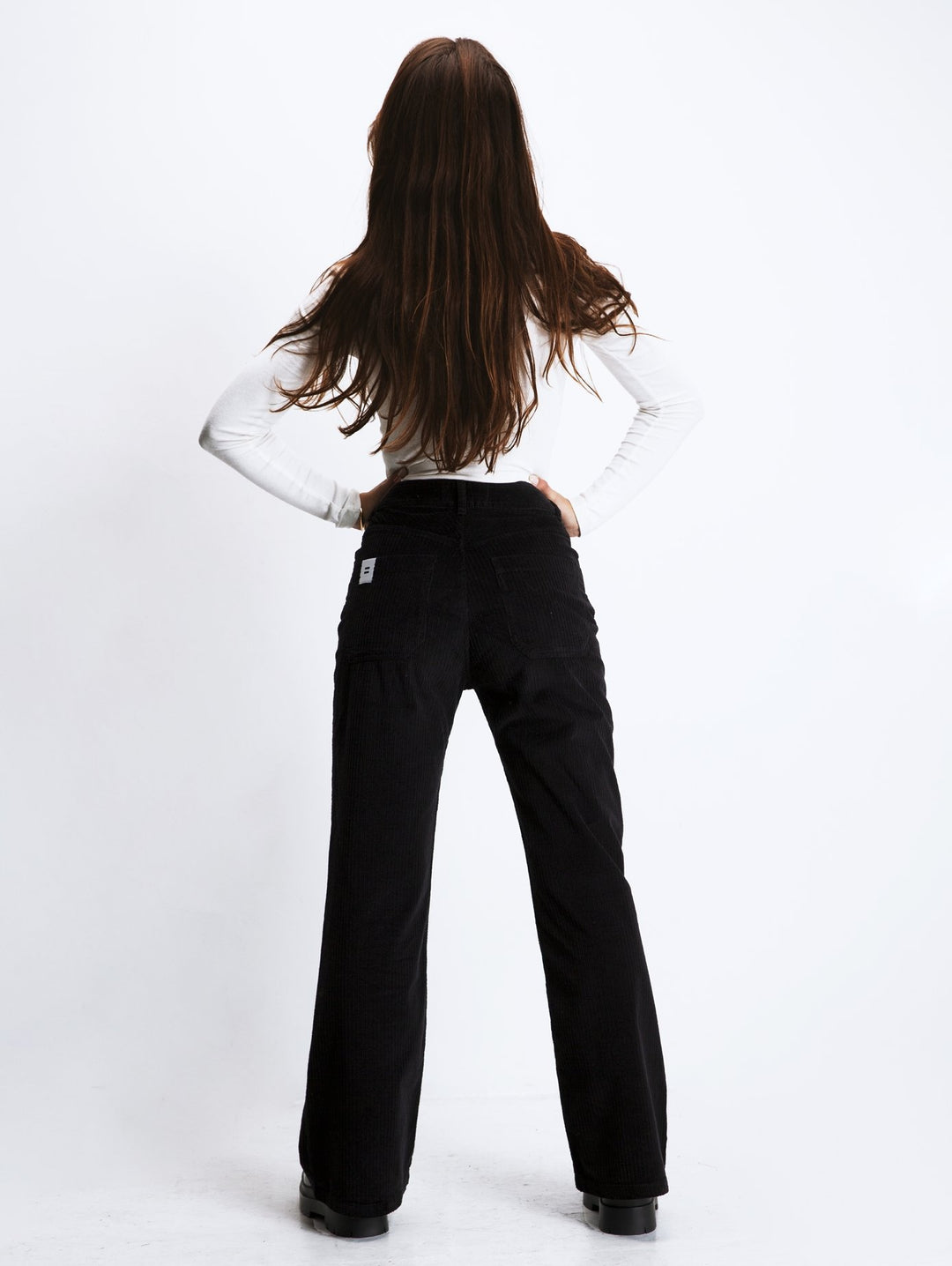 Pantalon coton biologique - Flare - noir - fairytale
