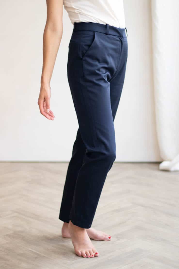 Pantalon coton biologique - L&#39;Autentique 1 - Jeans et Pantalons de la marque C. BERGAMIA sur fairytale.eco